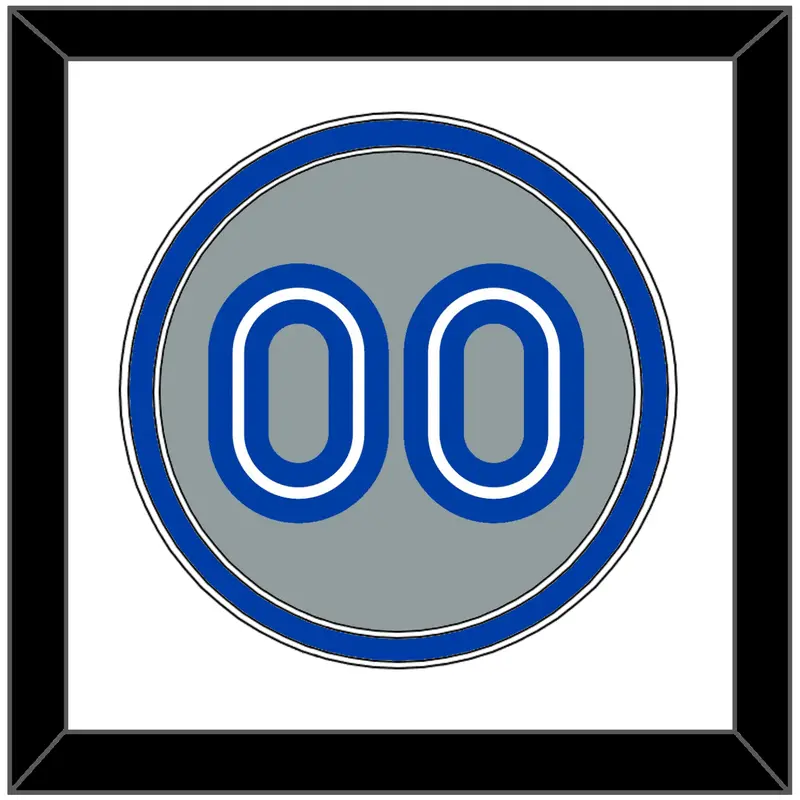 Toronto Number - Road Gray (1989-1996) - Double Mat 1