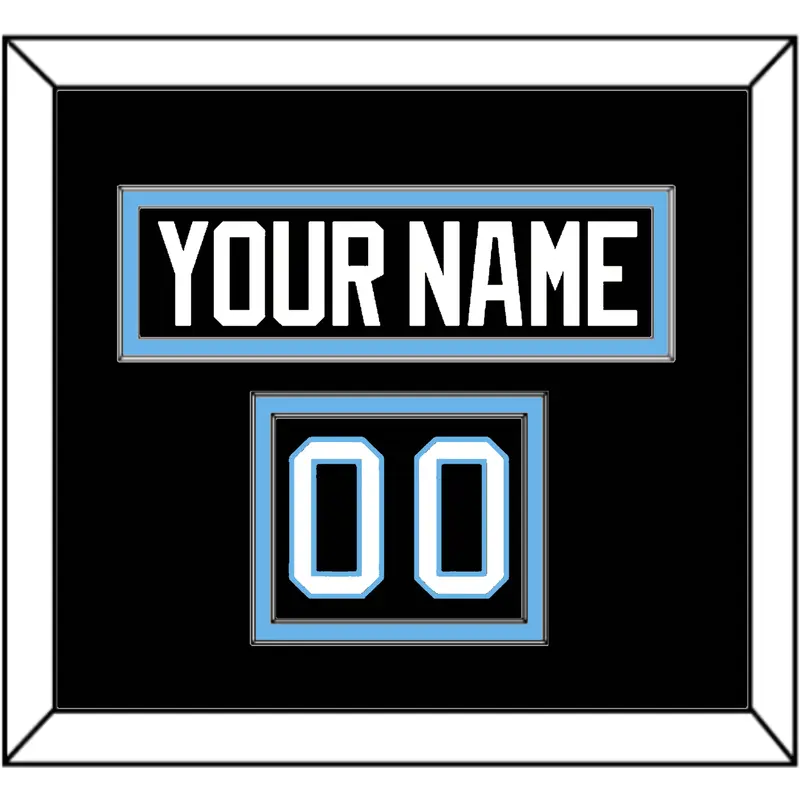 Utah Nameplate & Number (Shoulder) - Home Black - Double Mat 2