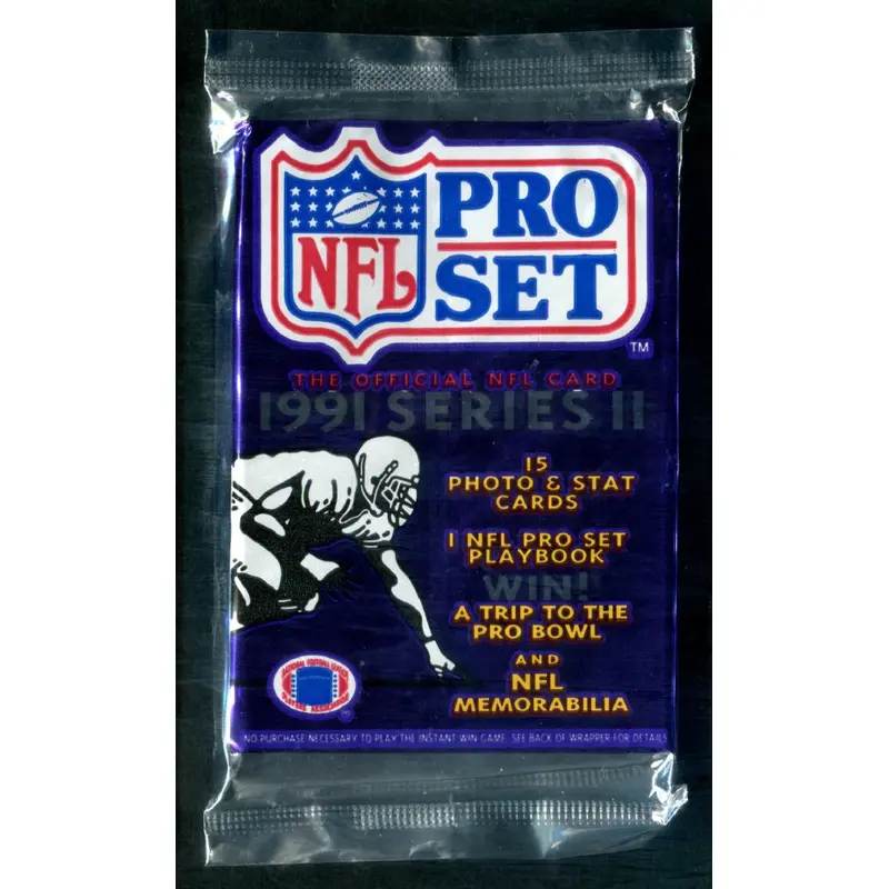 1991 Pro Set Football Unopened Series 2 Pack (15)