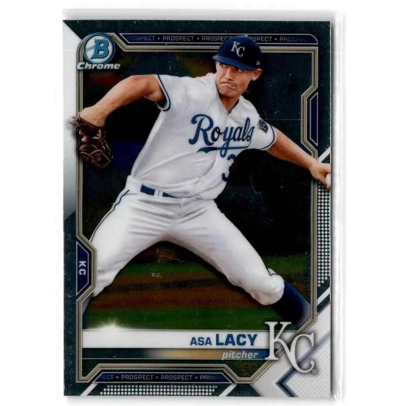 2021 Bowman Chrome Prospects Atomic Refractor Asa Lacy #BCP-83