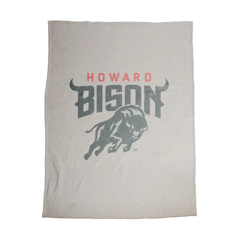 Howard University Oversized Logo Sublimated Sweatshirt Blanket