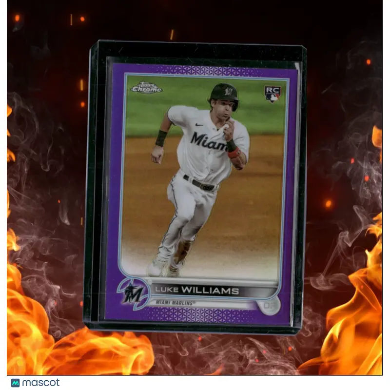 2022 Topps Chrome Luke Williams Purple Rookie #USC75