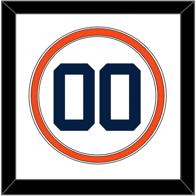 Detroit Number - Home White (1972-2017) - Double Mat 2