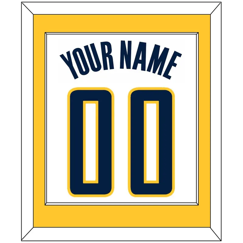 Indiana Name & Number - Home White (2006-2017) - Single Mat 2