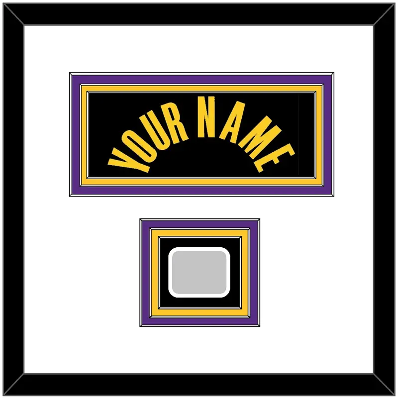 Los Angeles Name & Trophy Patch - Black Mamba (2017-2018 & 2020) - Triple Mat 1