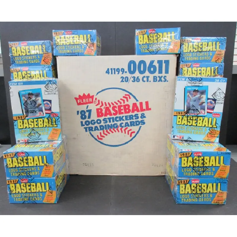 1987 Fleer Baseball Wax Case (20 Box) (BBCE)