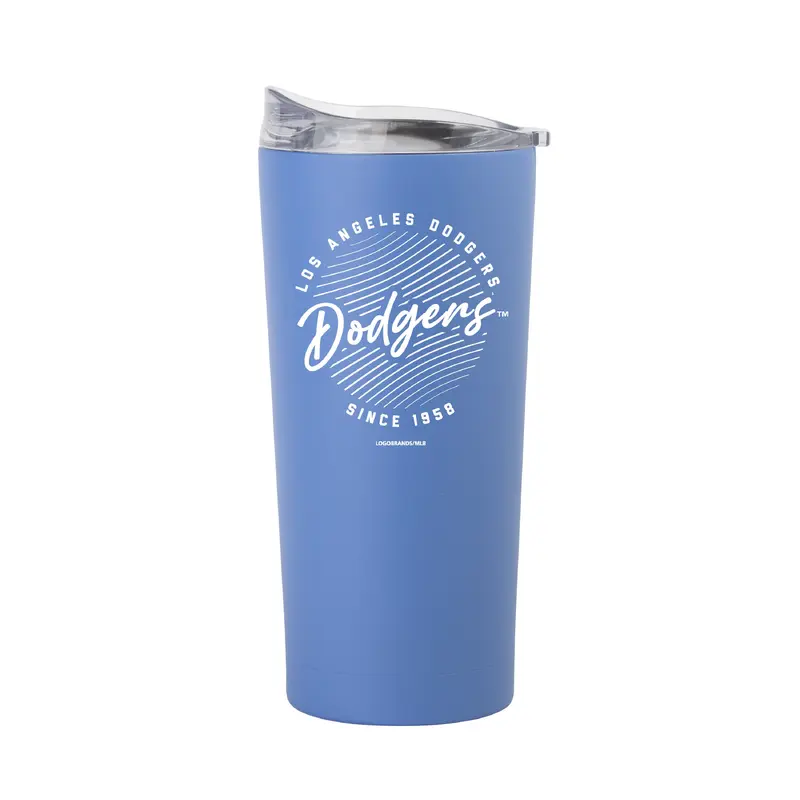 LA Dodgers 20oz Retro Script Arctic Powder Coat Tumbler