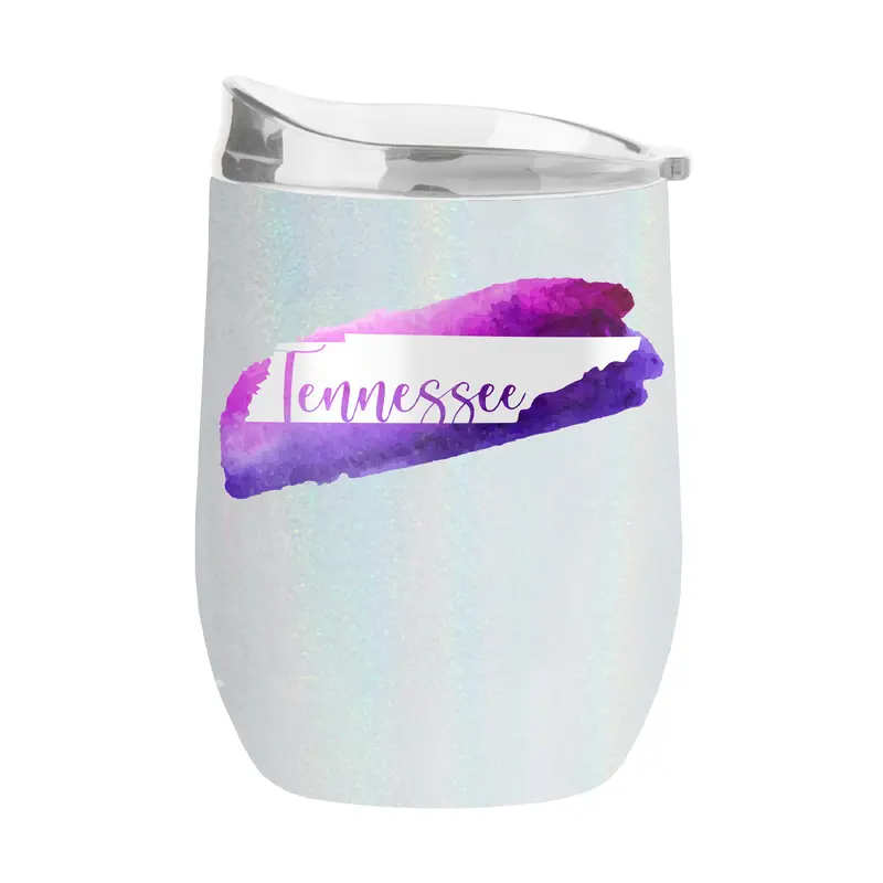 Tennessee 16oz Local State Pride Iridescent Curved Beverage