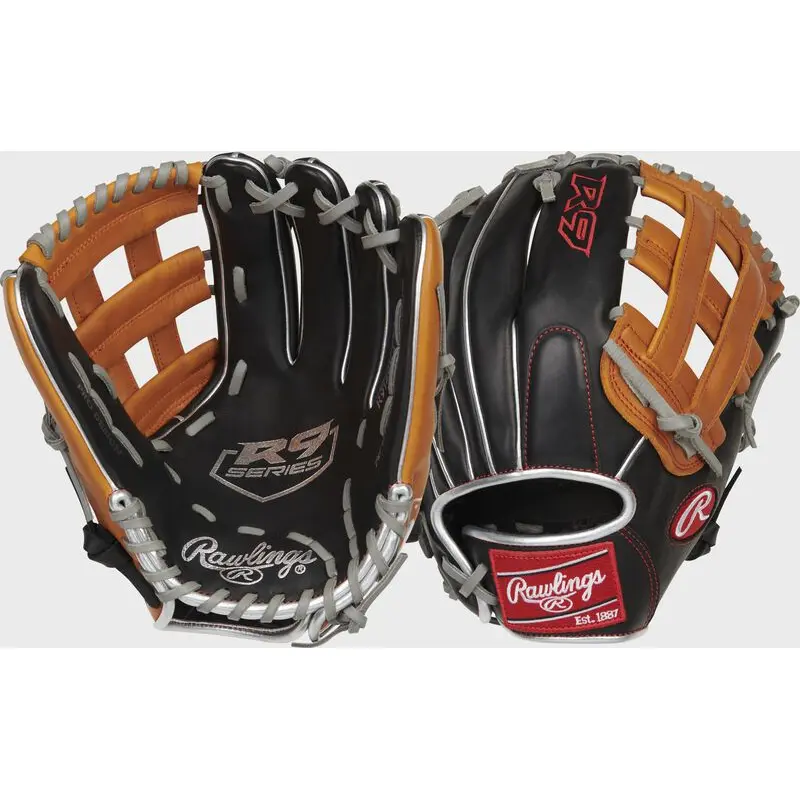 2025 Rawlings R9 Pro Taper 12" Utility Baseball Glove R9120U-6BT Right Hand Throw