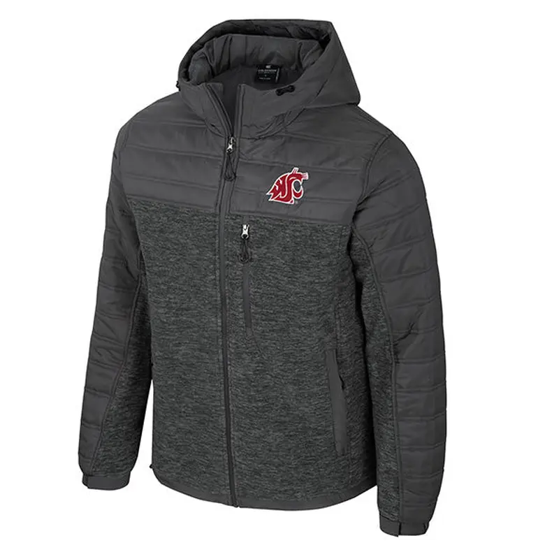 Colosseum Mens Washington State Nightman Full Zip Hoodie