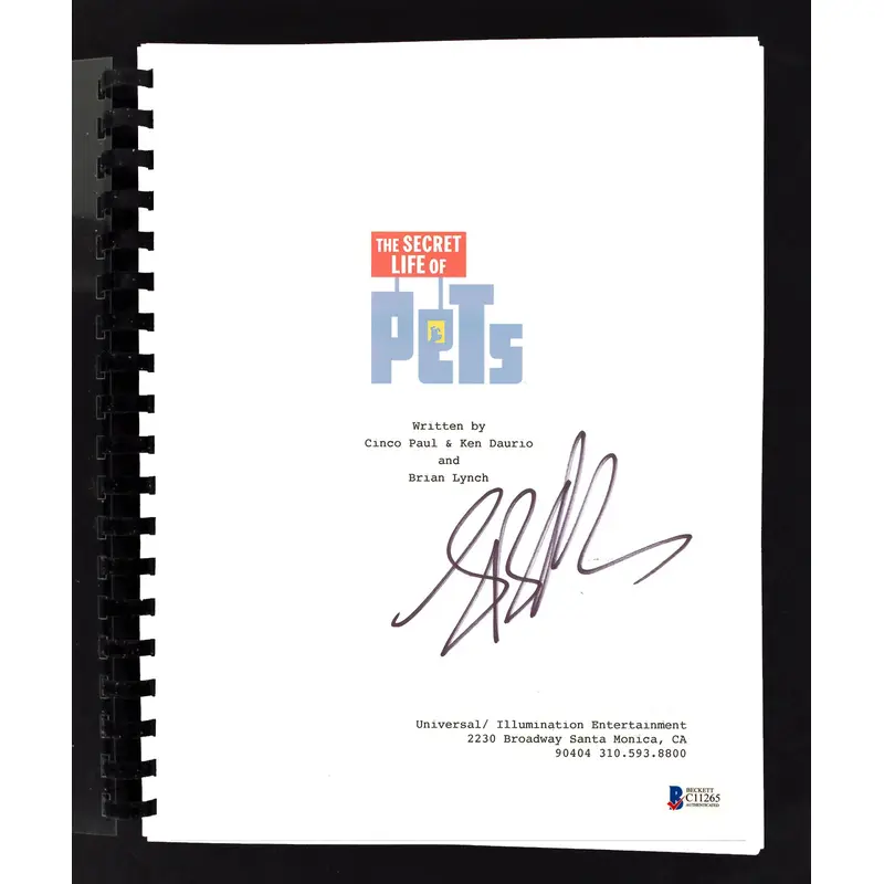 Lake Bell The Secret Life of Pets Authentic Signed Movie Script BAS #C11265