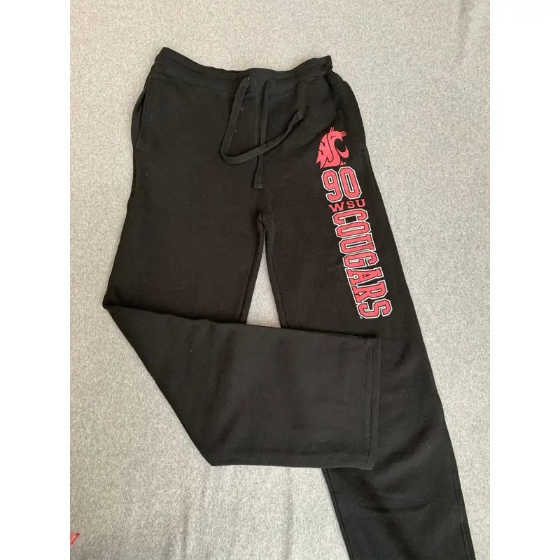 Men's 90 WSU Cougars Black Jogger Sweats