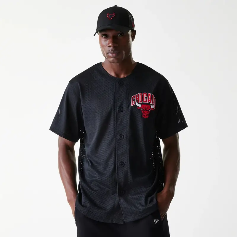 Chicago Bulls NBA Arch Graphic Black Mesh Jersey