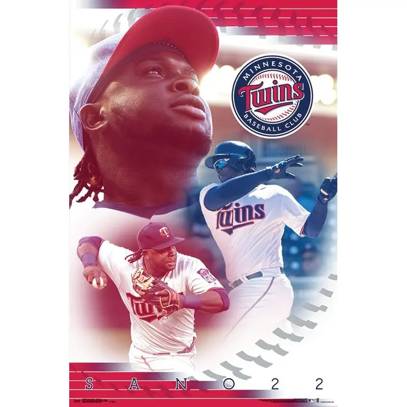 Miguel Sano "Superstar" Minnesota Twins Official MLB Baseball Poster - Trends 2018