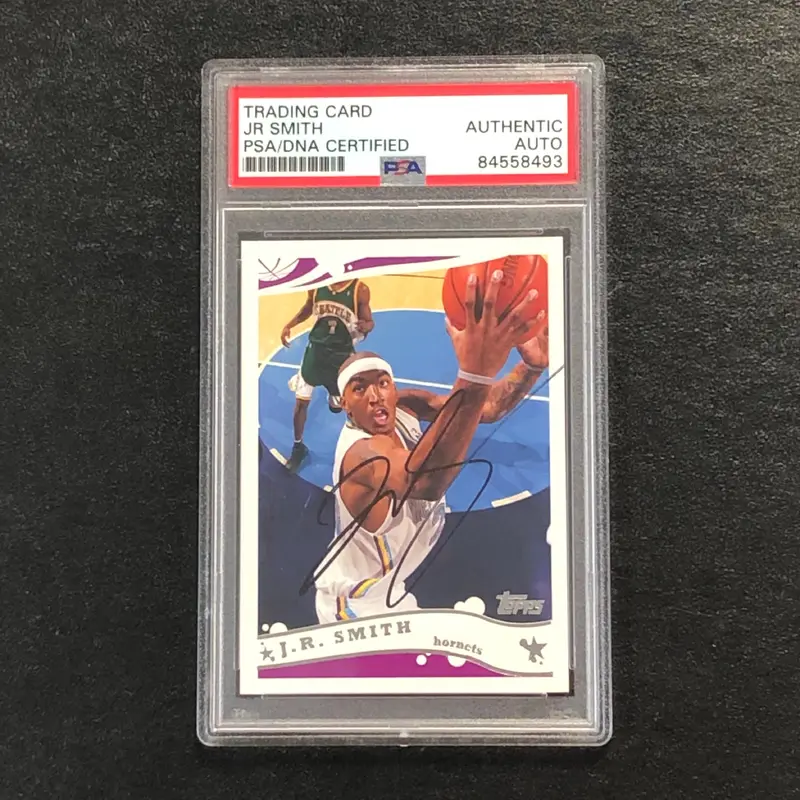 2005 Topps #68 J.R. Smith Signed Card AUTO PSA Slabbed