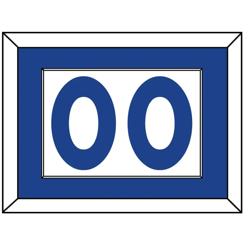 Golden State Number - Home White (2010-2019) - Single Mat 1