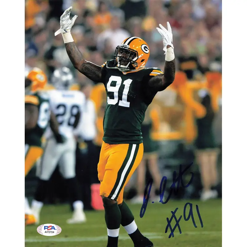 JAYRONE ELLIOTT Signed 8X10 PHOTO PSA/DNA Green Bay Packers Autographed