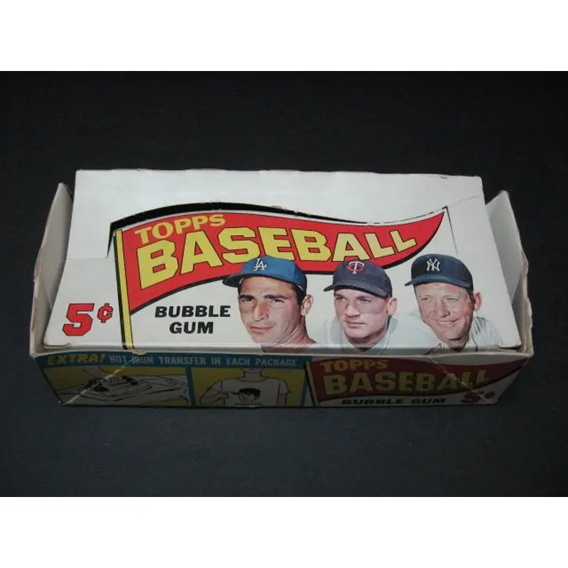 1965 Topps Baseball 5 Cent Empty Display Box