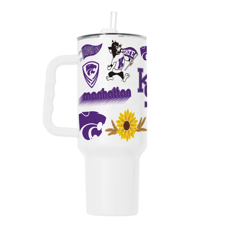 Kansas State 40oz Native Powder Coat Tumbler