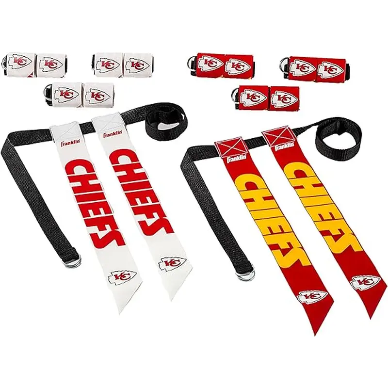 New Franklin NFL Kansas City Chiefs Flag Football Set