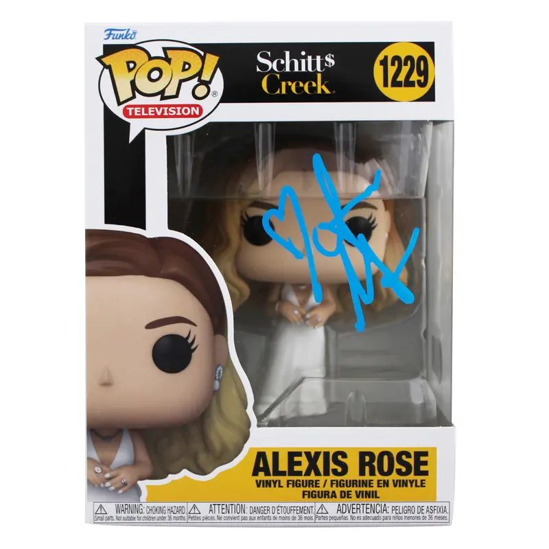 Annie Murphy Schitt's Creek Signed Alexis Rose #1229 Funko Pop Vinyl Figure BAS