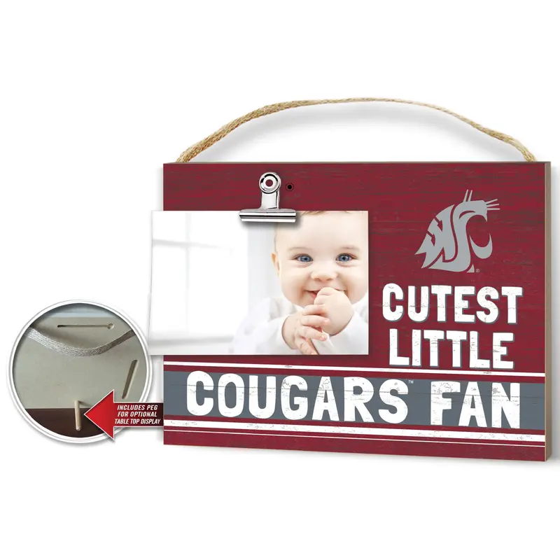 Cutest Little Cougars Fan 10x8 Clip it Photo Plaque