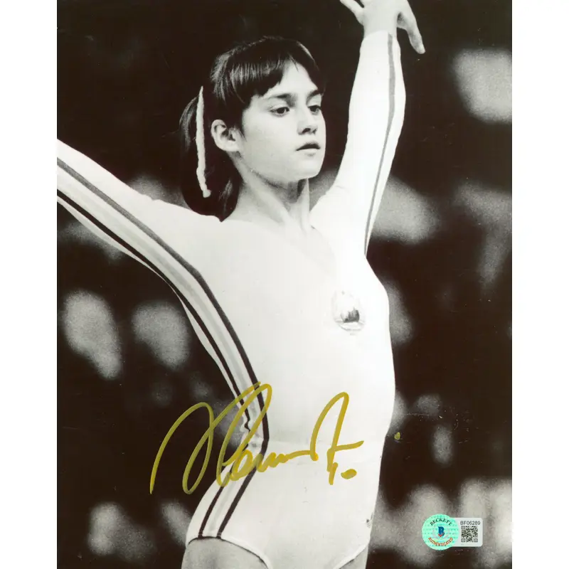 Nadia Comaneci Authentic Signed 8x10 Photo Autographed BAS #BF06289