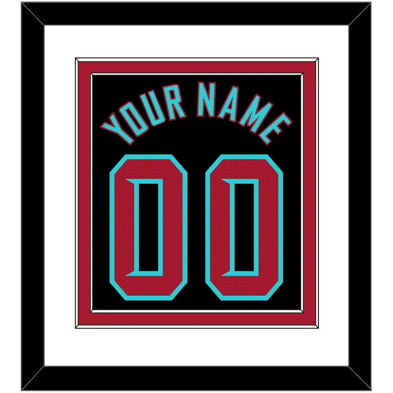 Arizona Name & Number - Alternate Black - Double Mat 2