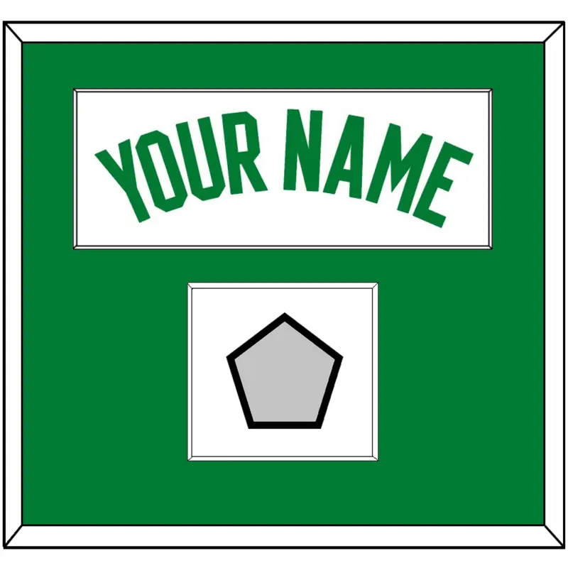 Boston Name & Finals Patch - White Association - Single Mat 1