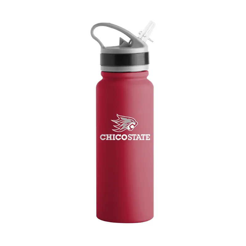 Cal State Chico 25oz Logo Stainless Single Wall Flip Top Bottle