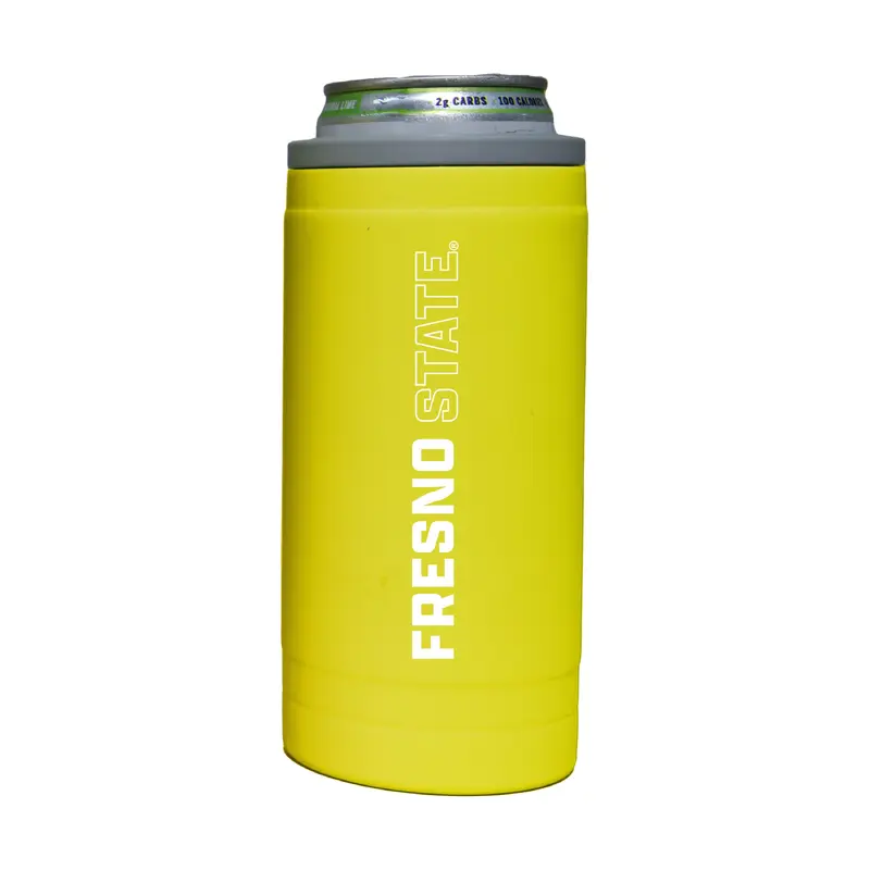 Fresno State 12oz Cru Stacked Soft Touch Slim Coolie