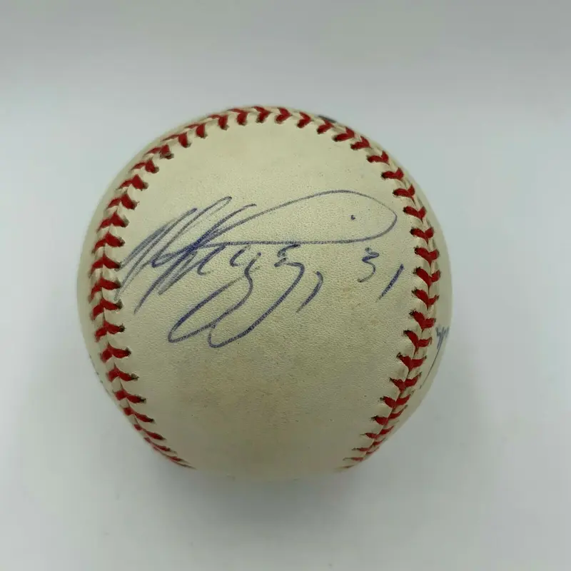 Mike Piazza Hideo Nomo Los Angeles Dodgers Rookies Of Year Signed Baseball JSA