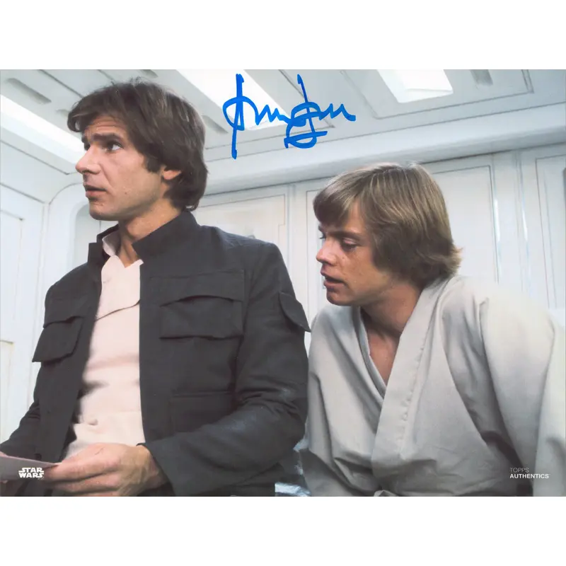 Harrison Ford Star Wars Authentic Signed 8x10 Topps Photo BAS Witnessed #M89233