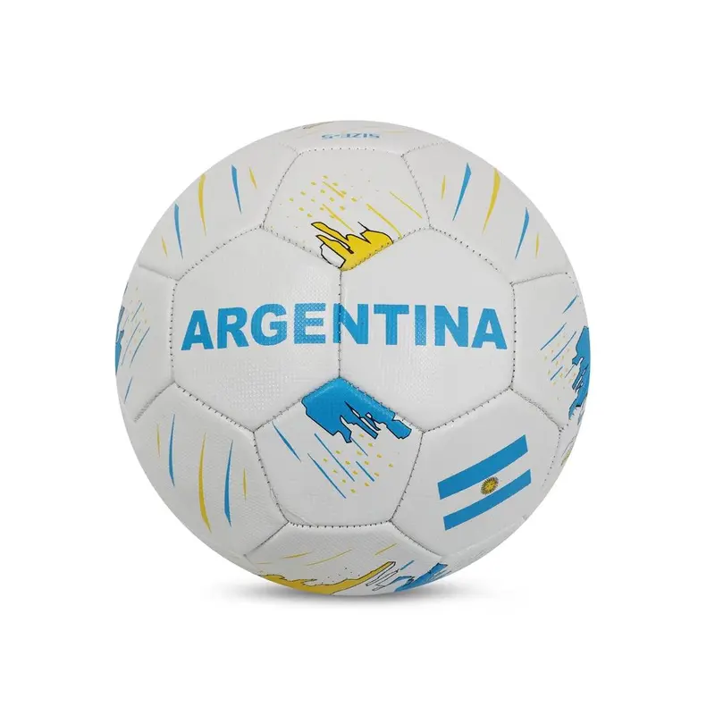 VECTOR X Argentina PVC Machine Stitched Embose Football -(Pack of 1) | Kibi Sports