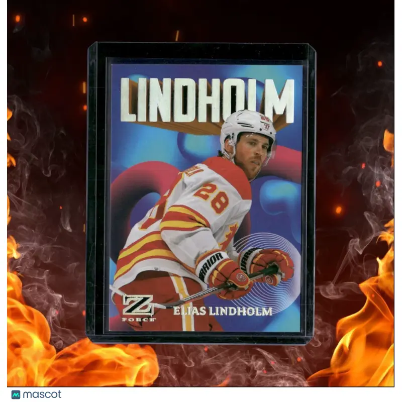 2023-24 SkyBox Metal Universe Elias Lindholm Z-Force Rave 357/399 #21