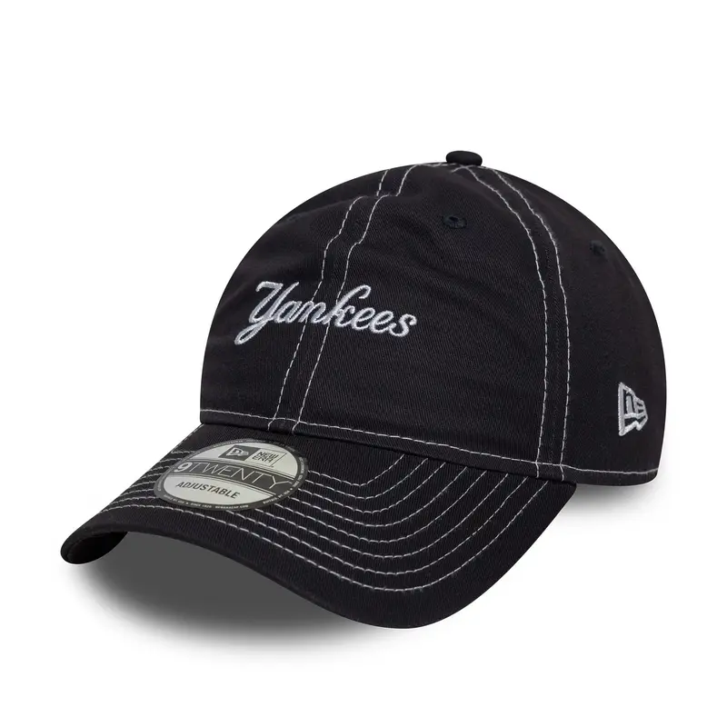 New York Yankees MLB Contrast Stitch Navy 9TWENTY Adjustable Cap