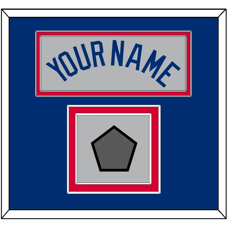 Los Angeles Name & World Series Jersey Patch - Road Gray - Double Mat 2