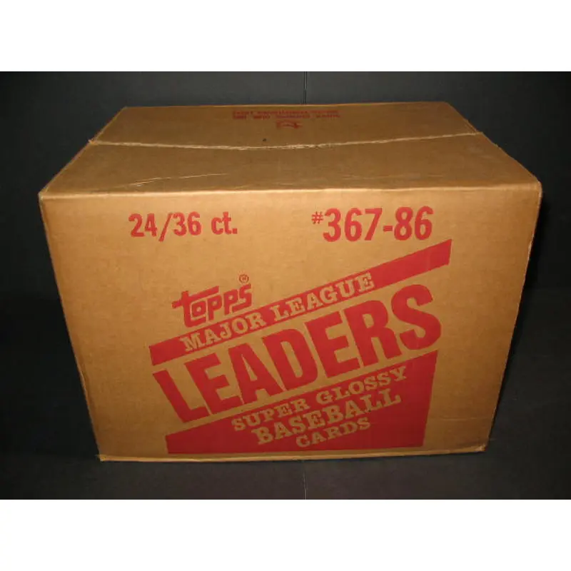 1986 Topps Major League Leaders Baseball Case (24 Box)