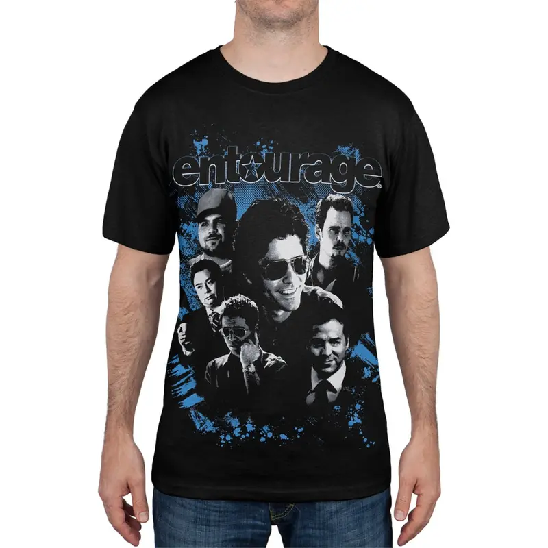 Entourage - Black And White Portrait T-Shirt