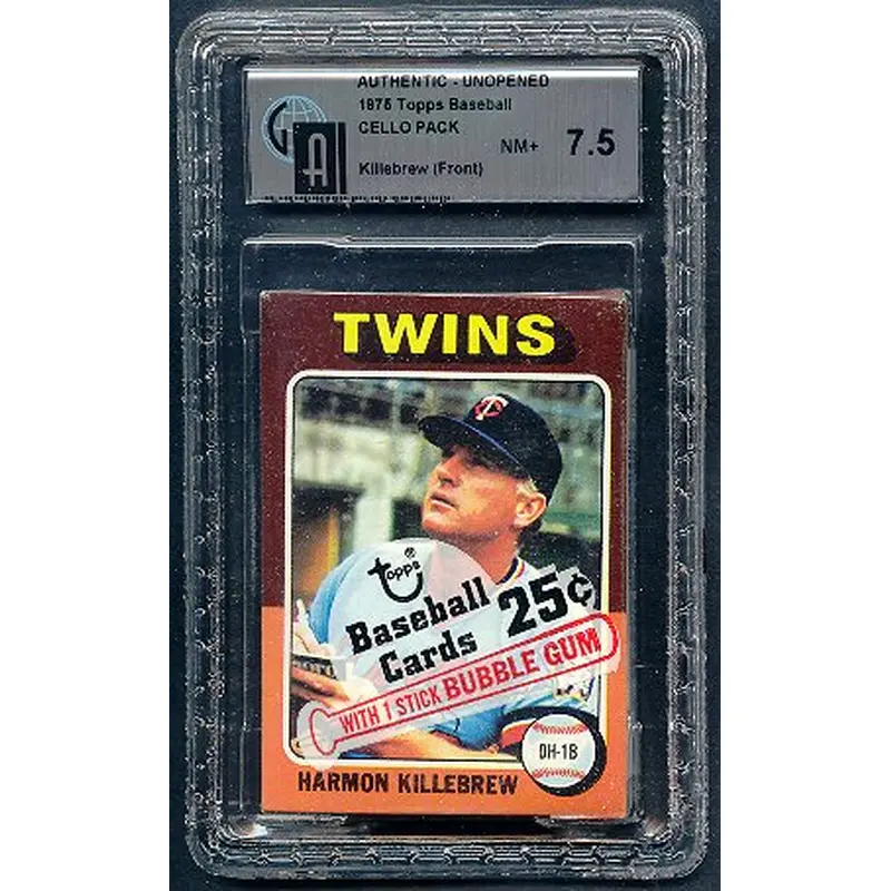 1975 Topps Baseball Unopened Cello Pack