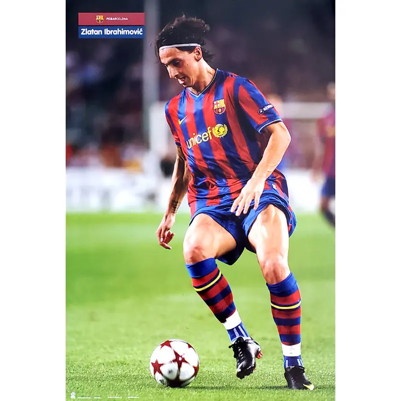 Zlatan Ibrahimovic "SuperAction" FC Barcelona Poster - G.E. (Spain) 2010
