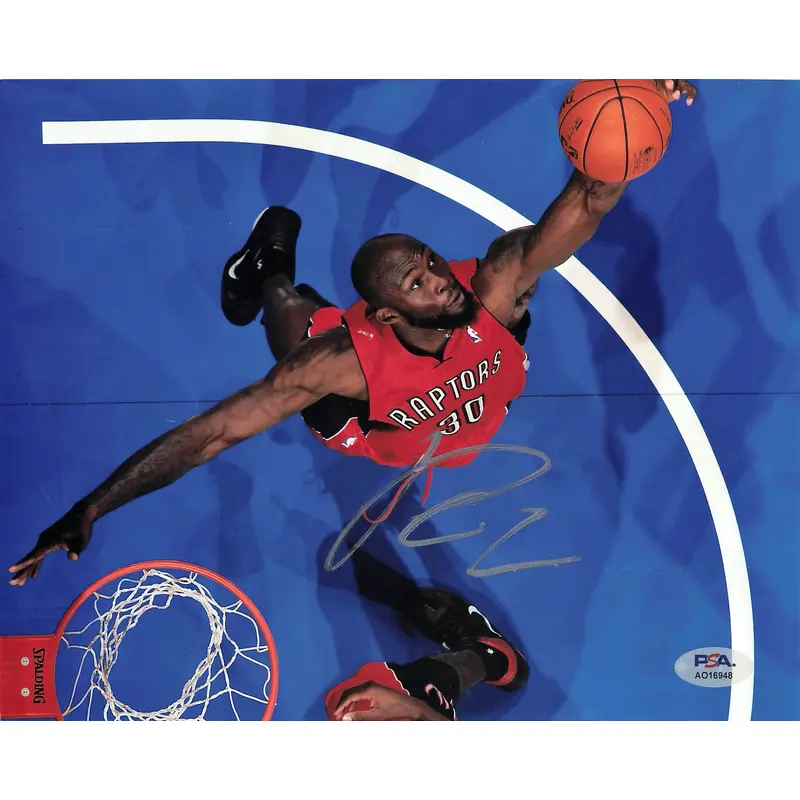 REGGIE EVANS signed 8x10 photo PSA/DNA Toronto Raptors Autographed