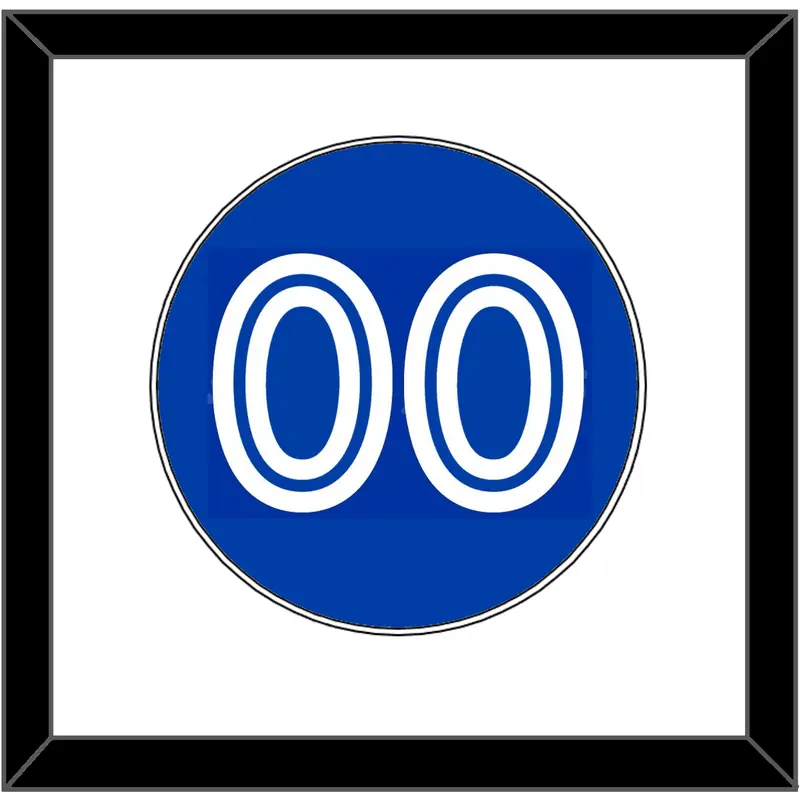 Toronto Number - Alternate Blue - Single Mat 1
