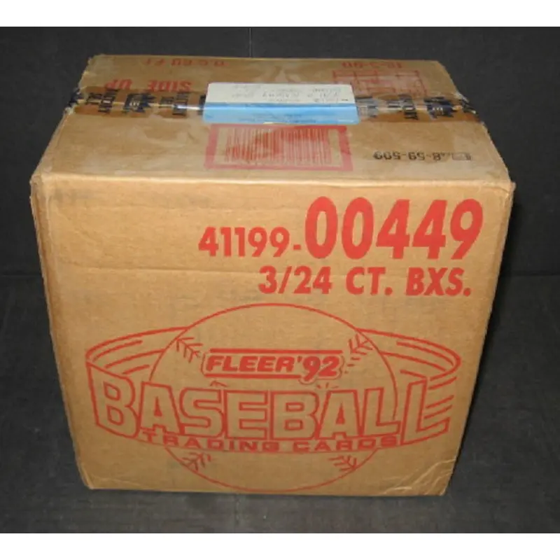 1992 Fleer Baseball Rack Pack Case (3 Box) (00449) (NFS)