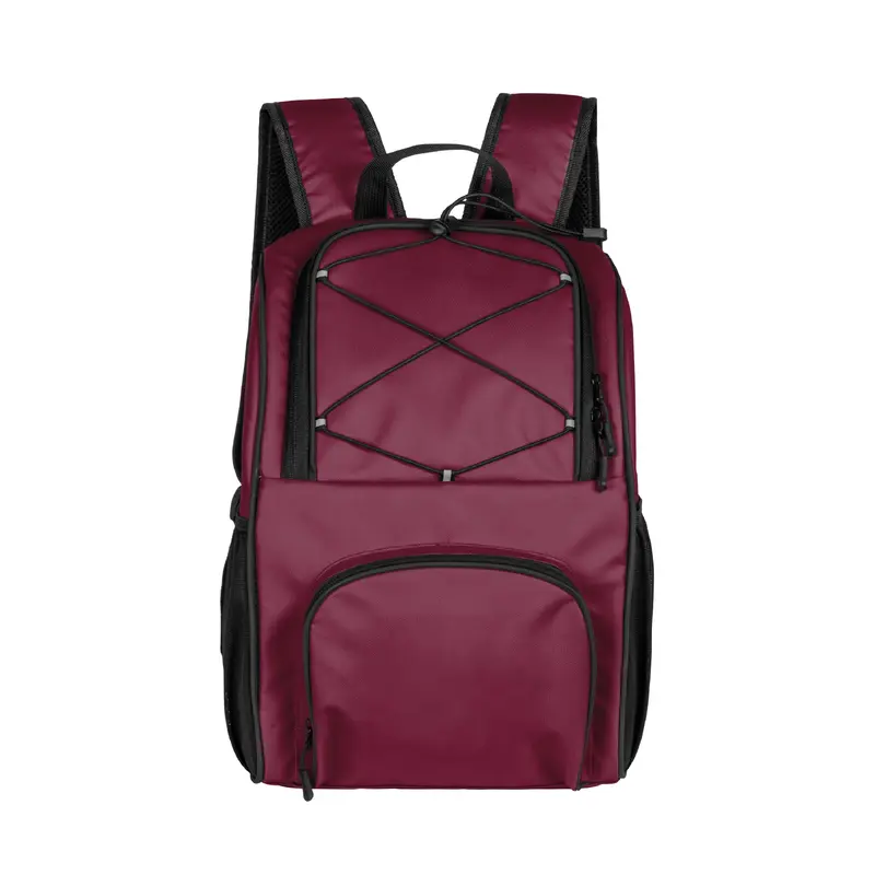 Plain Maroon 24 Can Flex Backpack Cooler