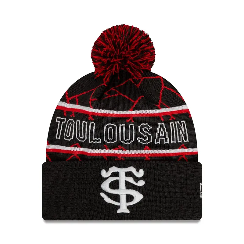Stade Toulousain Black Sport Knit Beanie Hat