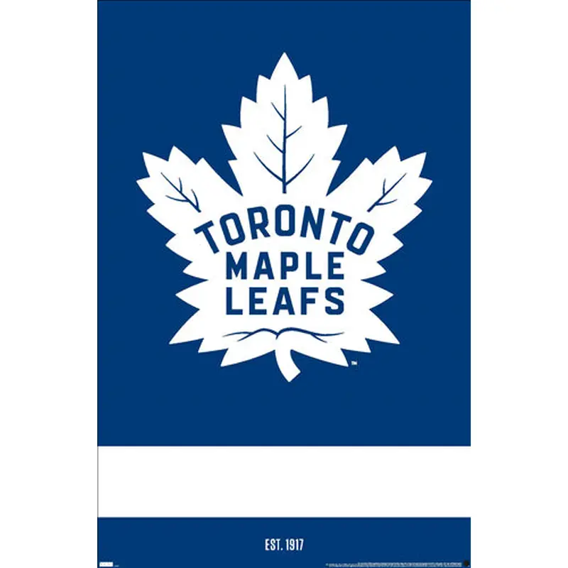 Toronto Maple Leafs "Est. 1917" Official NHL Hockey Team Logo Poster - Costacos Sports