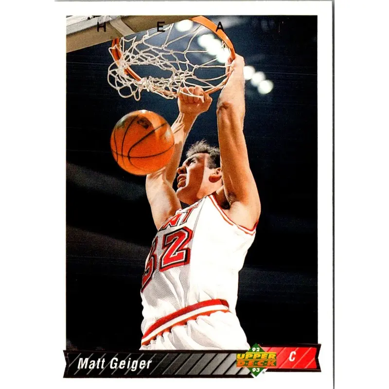 1992 Upper Deck Matt Geiger #381 Rookie