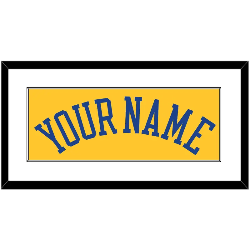Golden State Name - Alternate Yellow (2013) - Single Mat 1