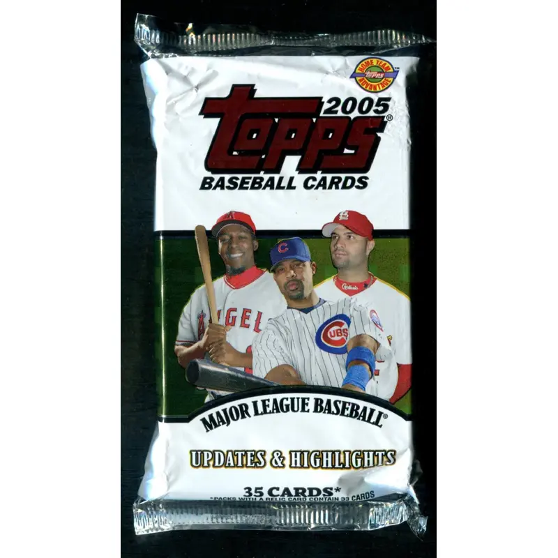 2005 Topps Baseball Unopened Updates & Highlights Jumbo Pack (35) (HTA)